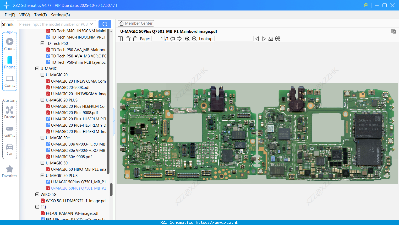 Huawei U-MAGIC 50Plus Q7501_MB_P1 Mainbord Image